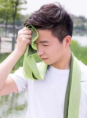 sports ice cold jogging gym chilly pad instant cooling towel
