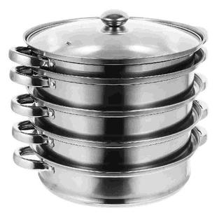 Multifunctional Stockpot Practical Steam Soup Pans Cooking
