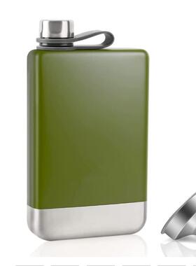 Hip Flask for Wine Whiskey 9Oz Stainless Steel Premium Campi