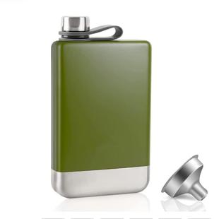 Hip Flask for Wine Whiskey 9Oz Stainless Steel Premium Campi