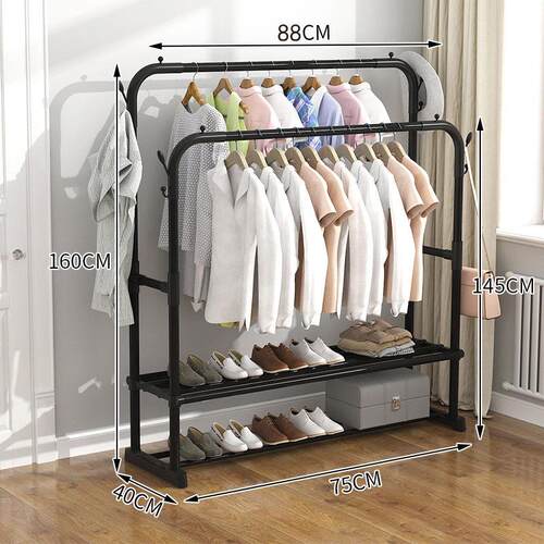 Stand clothes holder rack laundry garment dryer cloth hanger