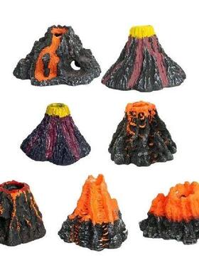 Resins Aquariums Decoration with Realistic Mountain Home