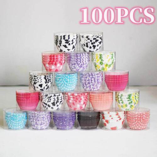 100Pcs Muffin Cupcake Paper Cups Cupcake Liner Baking Muffin