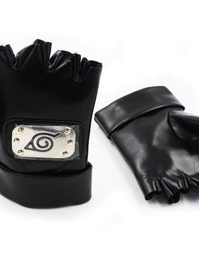 Anime Naruto Hatake Kakashi Gloves Mask Headband Accessorie0