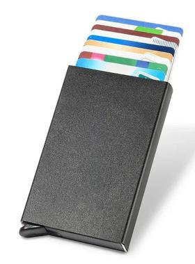 Men ID Credit Bank Card Holder Wallet Anti Rfid Smart Anti R