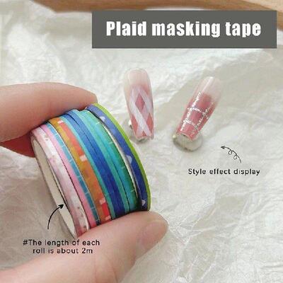 10 Rolls Creative Striping Line Guide Tapes Professional