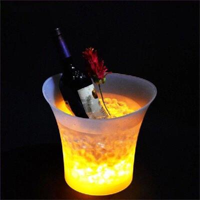 LED Ice Bucket Luminescent Ice Glowing Ice Kegs Champagne