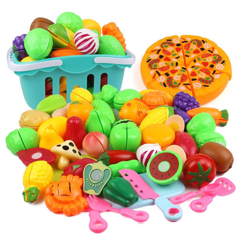 Pretend Play Toys Plastic Food Cutting Fruit Vegetable Prete