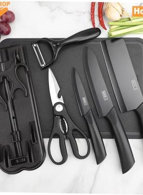 kitchen knife Black steel cutting board set Paring Knife