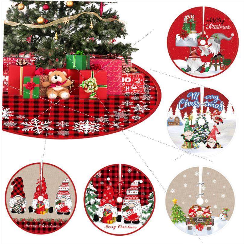 Christmas cartoon figure tree skirt Christmas tree apron围裙