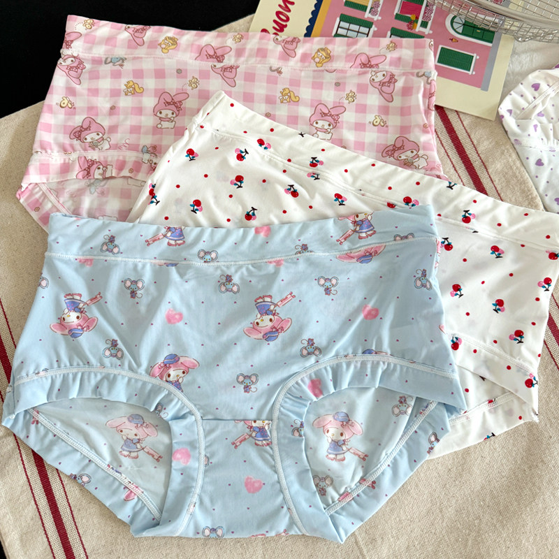 滑溜溜~冰丝内裤女独立包装丝滑牛奶丝卡通中腰速干凉感透气三角,女士内衣/男士内衣/家居服,女三角裤,淘宝优惠券,粉丝福利购,淘宝优惠卷