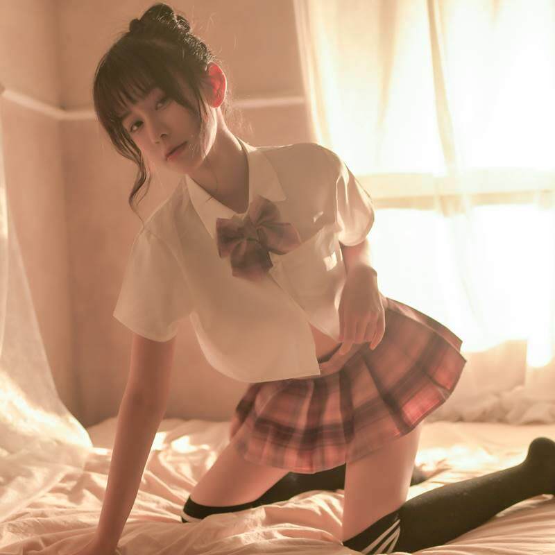 性感内衣JK超短裙甜美纯欲可爱校园学生制服2023新款春夏睡衣套装