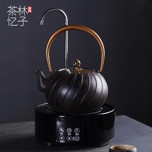 铁壶电陶炉泡茶煮水壶手工铸铁茶壶 日式 复古家用烧水壶茶炉套装