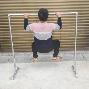 家用挂衣架飘窗卧室外宿舍凉晒被衣服架 晾衣架落地阳台钢管单杆式