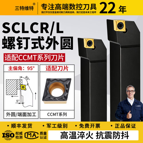 95度螺钉式外圆刀SCLCR/L0808F06