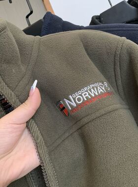 出口挪威大码加绒加厚 户外摇粒绒棉衣御寒保暖立领抓绒夹克外套