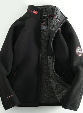 出口挪威！秋冬功能性户外防寒！加绒加厚保暖摇粒绒抓绒衣外套潮