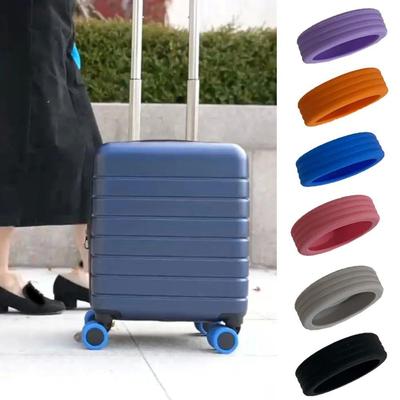 8pcs Silicone Luggage Wheels vers Silent Luggage Wheel Prote