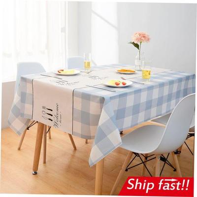 waterproof tablecloth plastic washable  table cover mat big