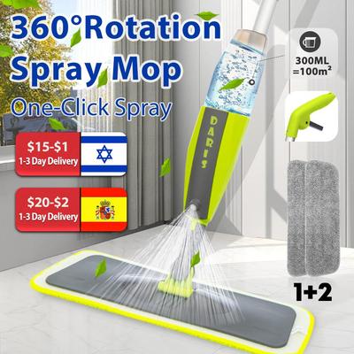 Spray Mop Broom Set Magic Flat Mops for Floor Home Cleaning