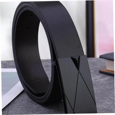 Mens Waist Belt Men Belts Leather Man For Jeans Black Male