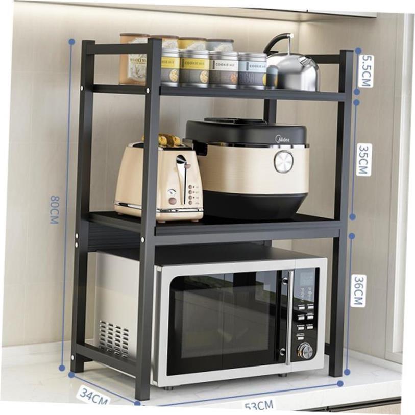 3-Tier Metal microwave oven rack shelf kitchen supplies