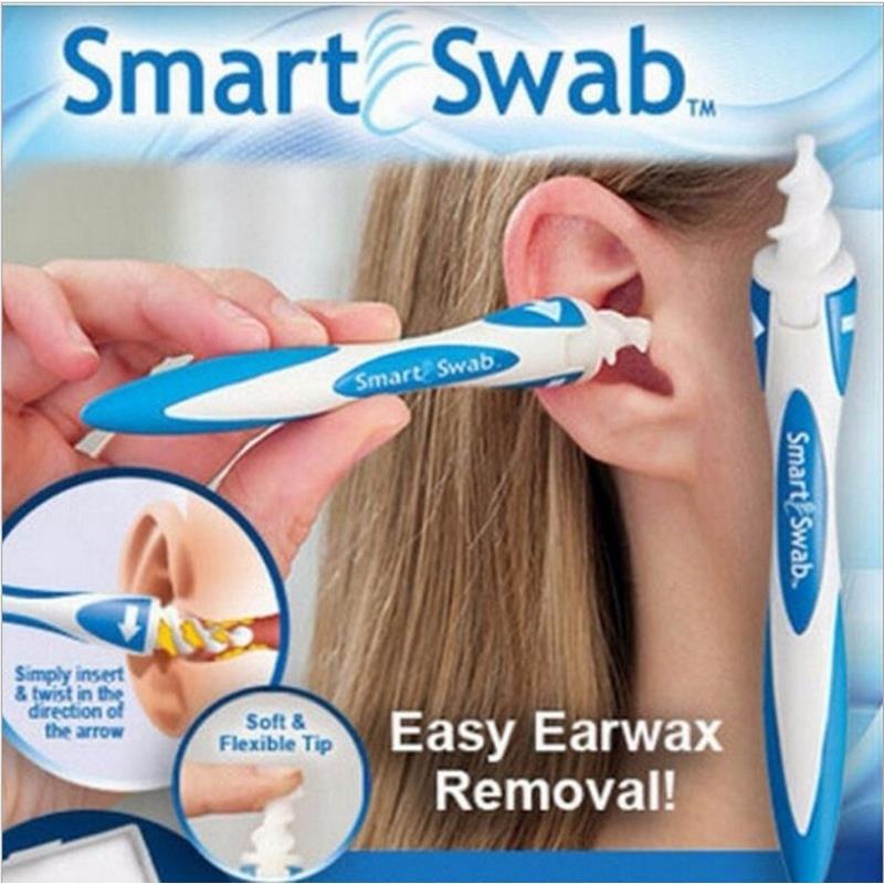 Smart Swab Earwax Removal Soft Spiral Ear Cleaner Ear-pick