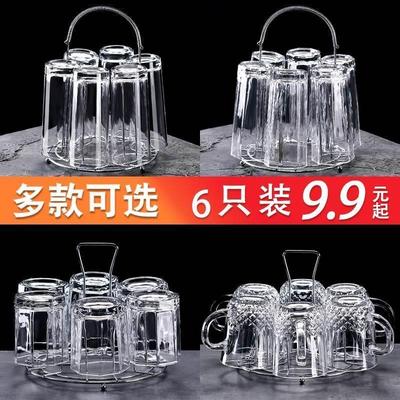 6pcs set Glass cup tea water juice beer milk drinking kettle