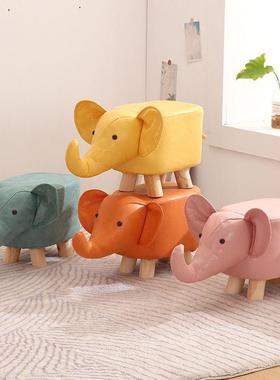 Novelty Animal Footstools Stool Ottoman PU Padded Cushion