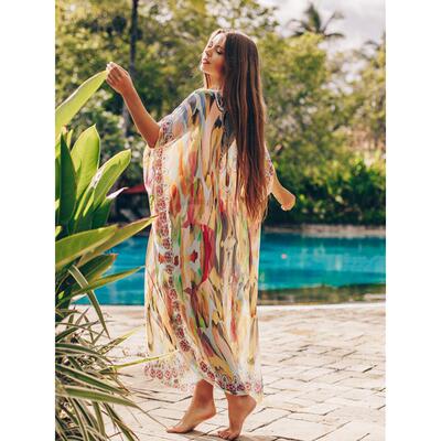 Large Chiffon Beach Cover Up Plus Size Bikini Cover Up Saida
