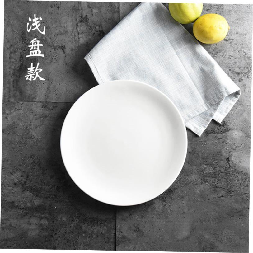 Steak plate white ceramic Western food plate plates set 盘子