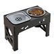 Slow Adjustable Feeder Dog Elevated With Raised Bowl Stand