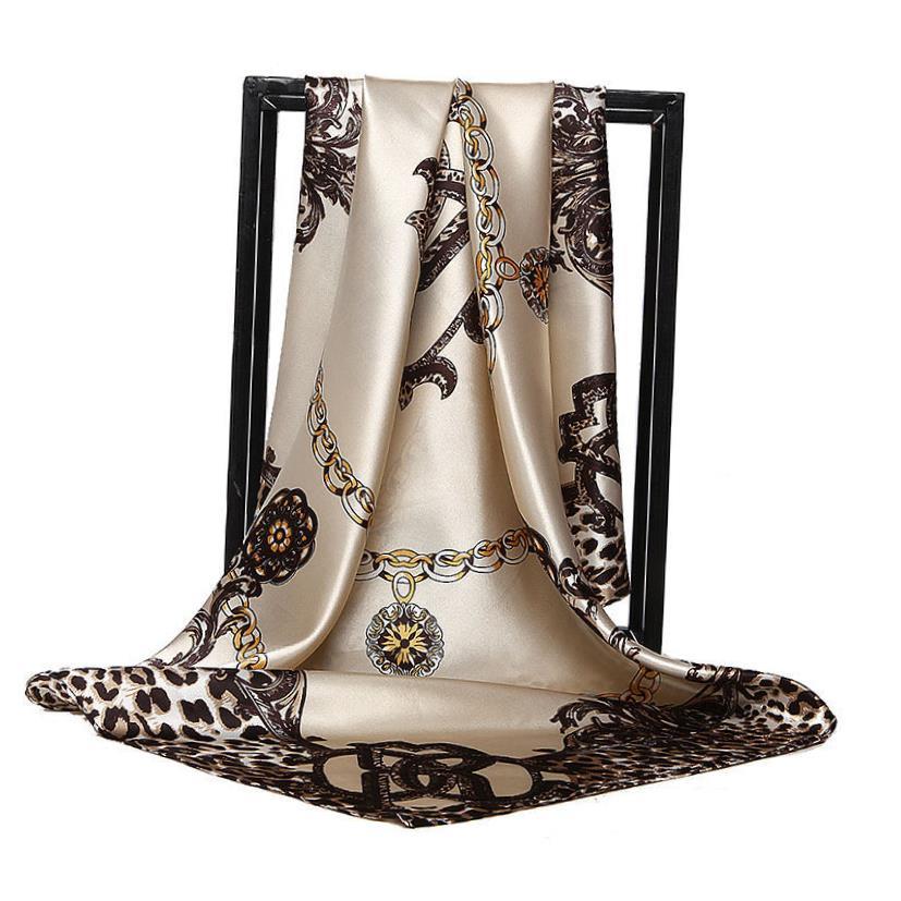 Silk Scarves Women Square Head Scarf chiffon Shawl 90*90丝巾