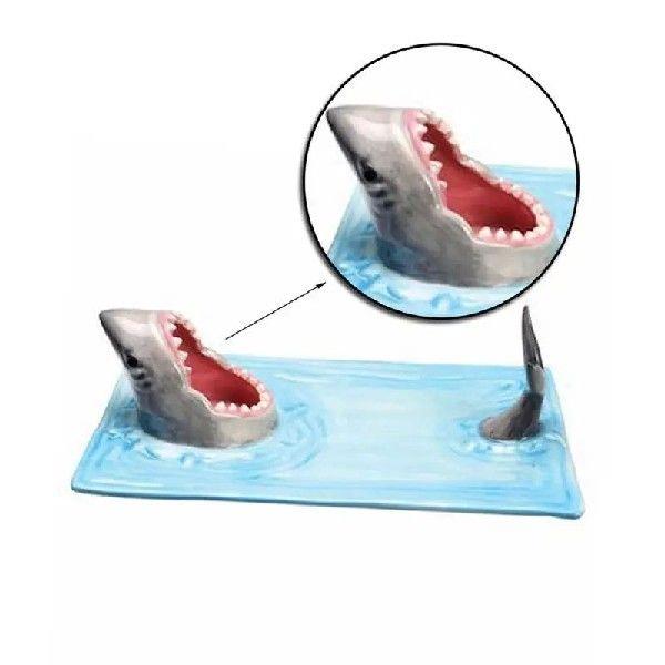 Creative Snack Cheese Board Ceramic Shark Cake Snack Cheese