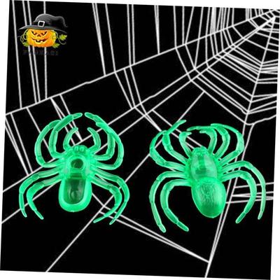 Halloween Decoration 6PCS Green Spider Non luminous KTV Bar