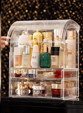 Portable Transparent Makeup Organizer Storage Box Acrylic 1