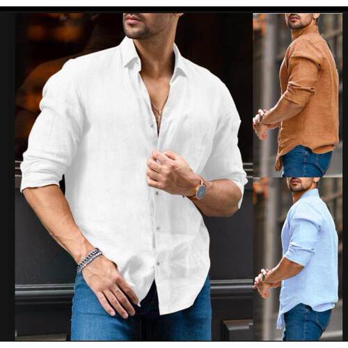 shirt for men cotton white shirt aloha shirts long sleeve