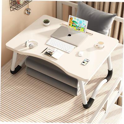 Foldable notebook student dormitory study table bed desk
