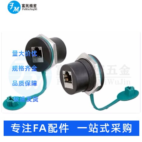 NW080-30S-C6/CAT5e/CAT6面板安装型中继插座 带屏蔽型/带防尘罩