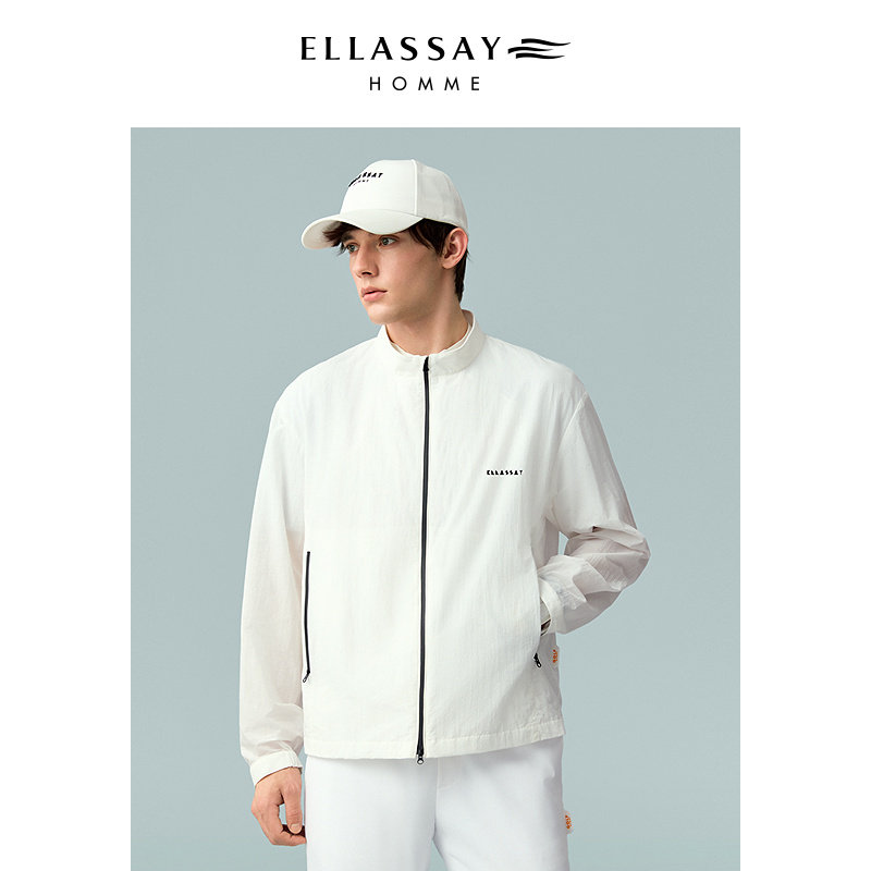 ELLASSAY歌力思男装26春夏轻薄塔夫绸高尔夫极简夹克EME371W02300
