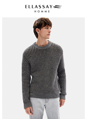 ELLASSAY歌力思男装新款驼绒毛衫EME354M00300