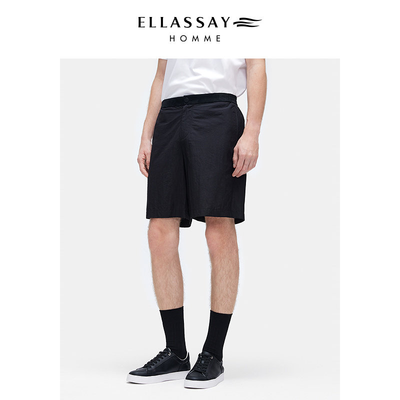 ELLASSAY歌力思男装25年新款轻盈透气尼龙防泼水短款EME363K01500
