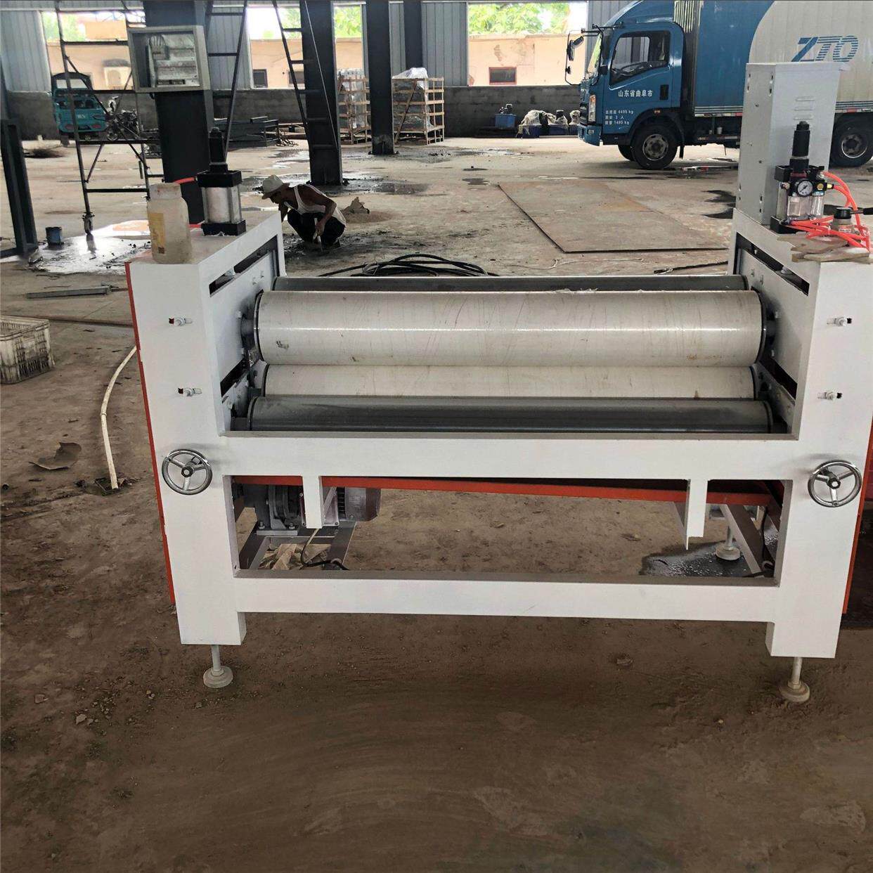 板材单双面上胶机 800型白乳胶大板涂胶机 方木小型滚胶机