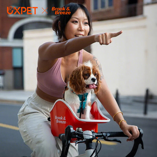 宠物推车外出猫咪 UXPET骑小伴公路山地宠物自行车狗狗座椅前置款