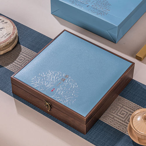 普洱茶饼包装盒福鼎白茶饼收纳盒357克茶饼礼盒空盒饼茶包装盒