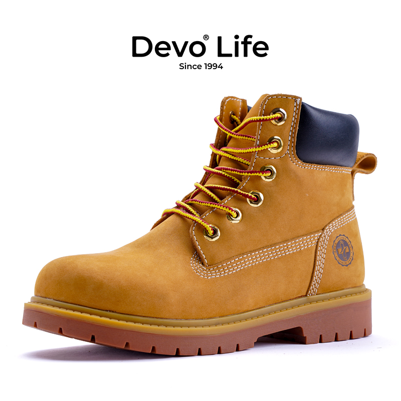 Devo Life马丁靴大黄靴男女款厚底冬季2025款英伦风工装