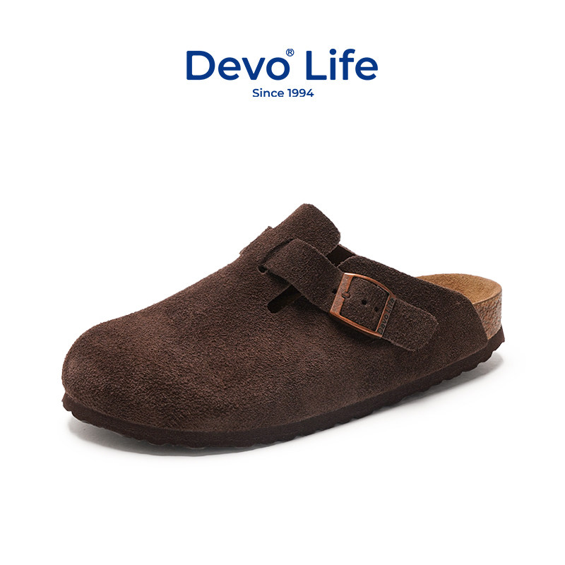 Devo Life软木拖鞋男包头休闲耐穿半包情侣复古半拖套脚3724属于什么档次？