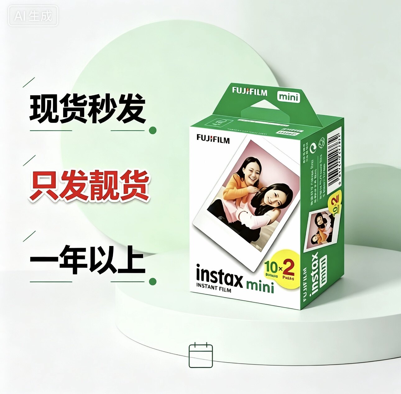 只发靓货 富士拍立得mini白边相纸三寸迷你3寸通用拍立得相纸
