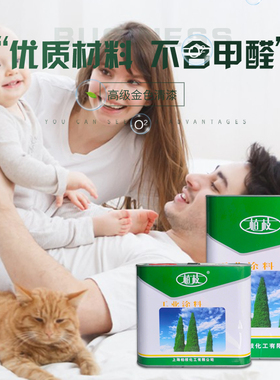 柏枝耐磨家用自刷涂料高级防腐防水透明金色清漆不含甲醛组合装