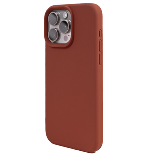 沛鱼iPhone15promax手机壳适用苹果15液态硅胶iPhone14pro防摔磁吸套13新年Max砖红色12秋冬美拉德磨砂全包